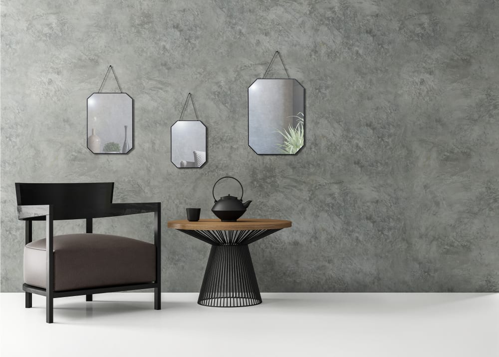 Lot 3 miroirs chaine métal noir 26x20/32x25/40x30cm - Maisons du Monde