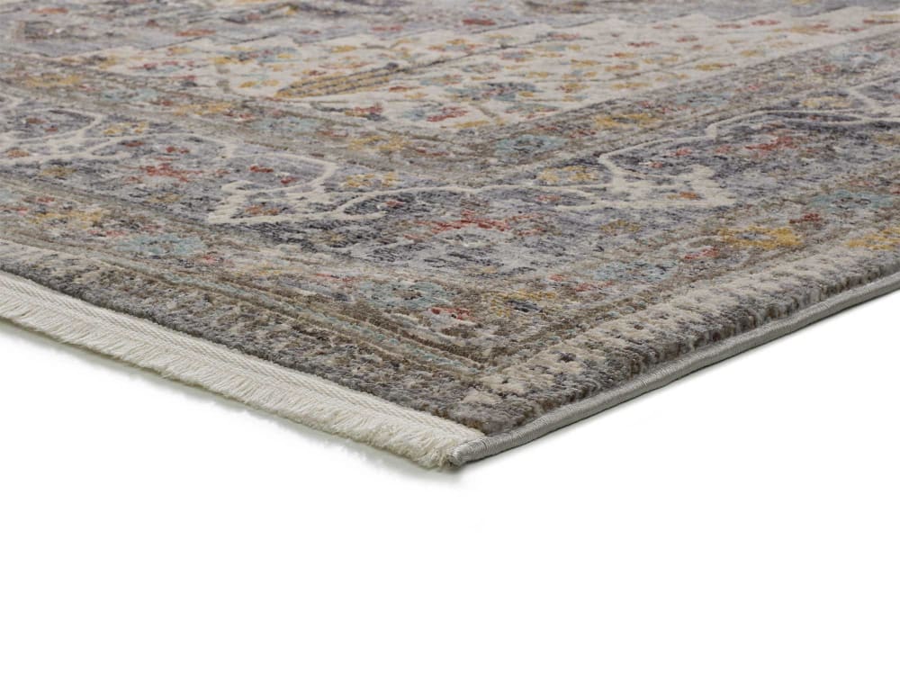 Tapis vintage oriental gris/beige 160x230 cm — vue 4