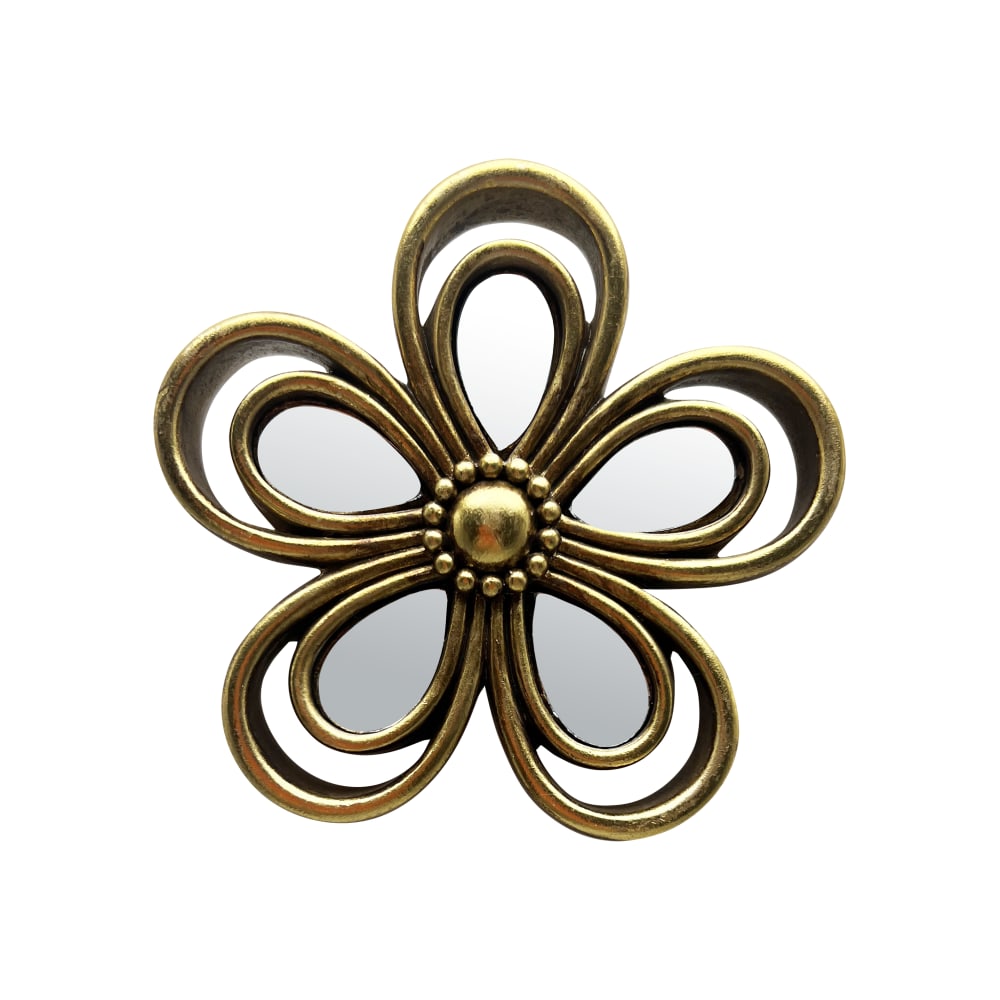Déco murale fleur miroir diam 10cm