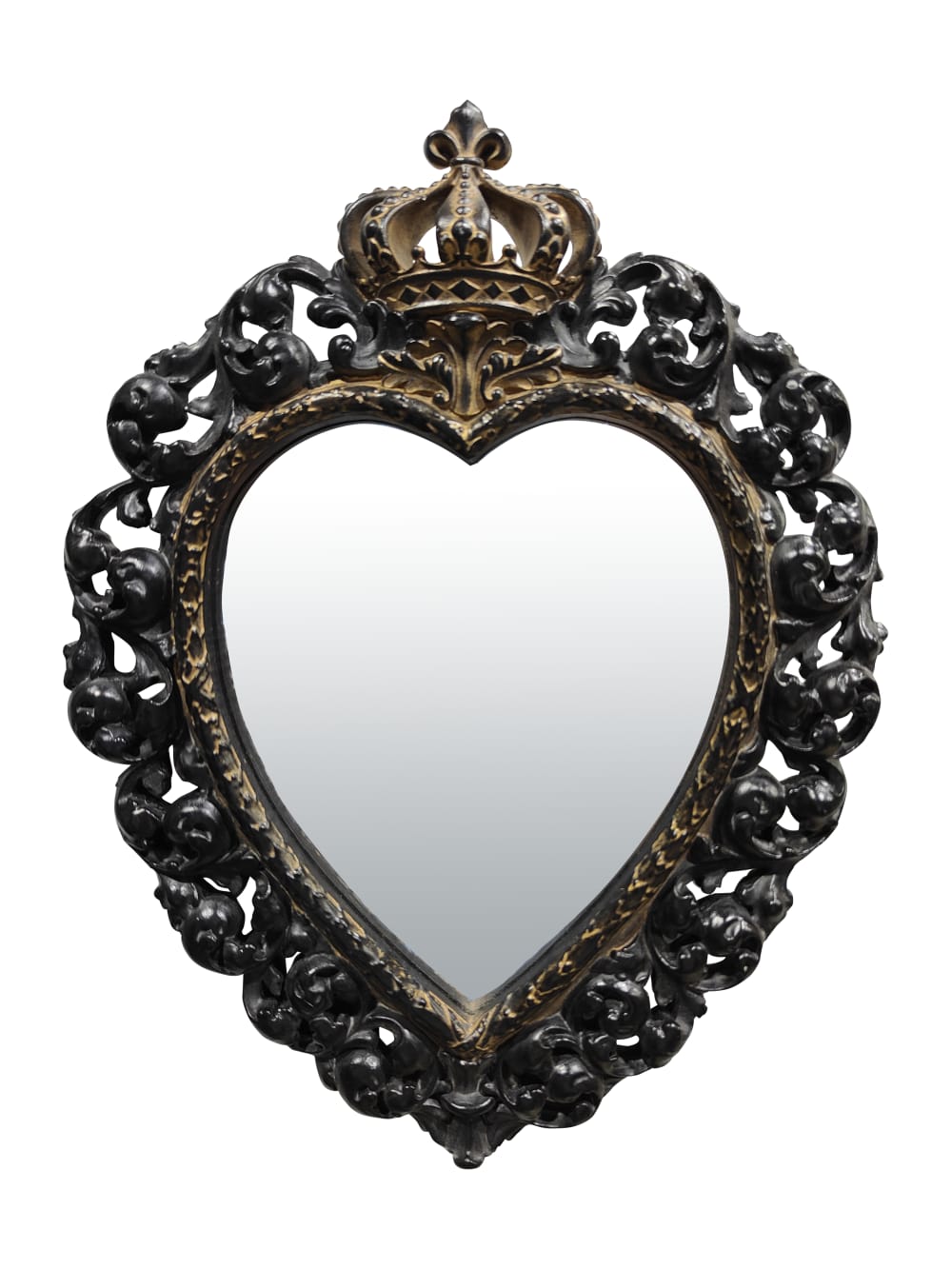 Déco miroir ex-voto patiné 23.7x30.1cm