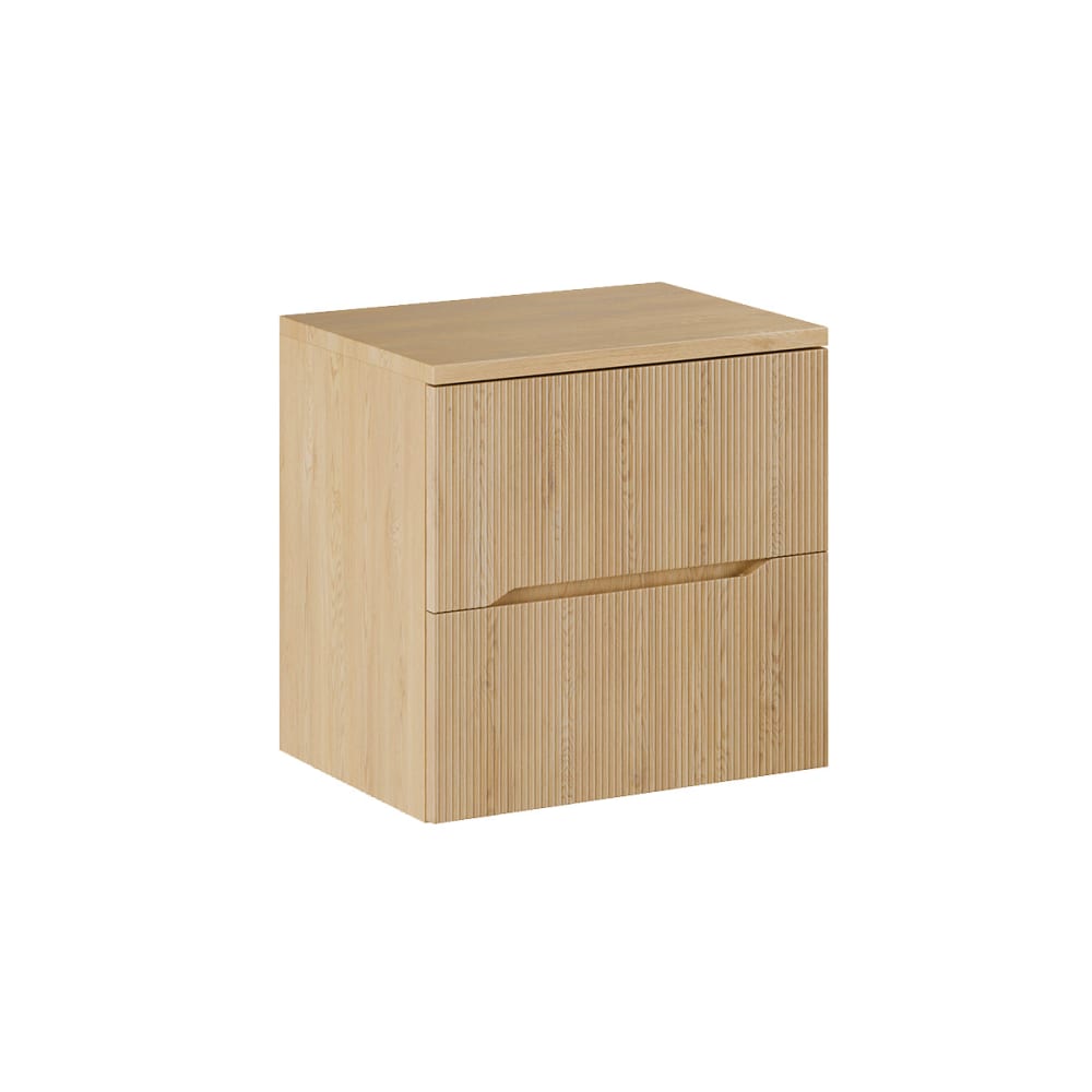 Petits meubles Waschbeckenunterschrank 60cm Laminat Helle Eiche Braun Spanplatte