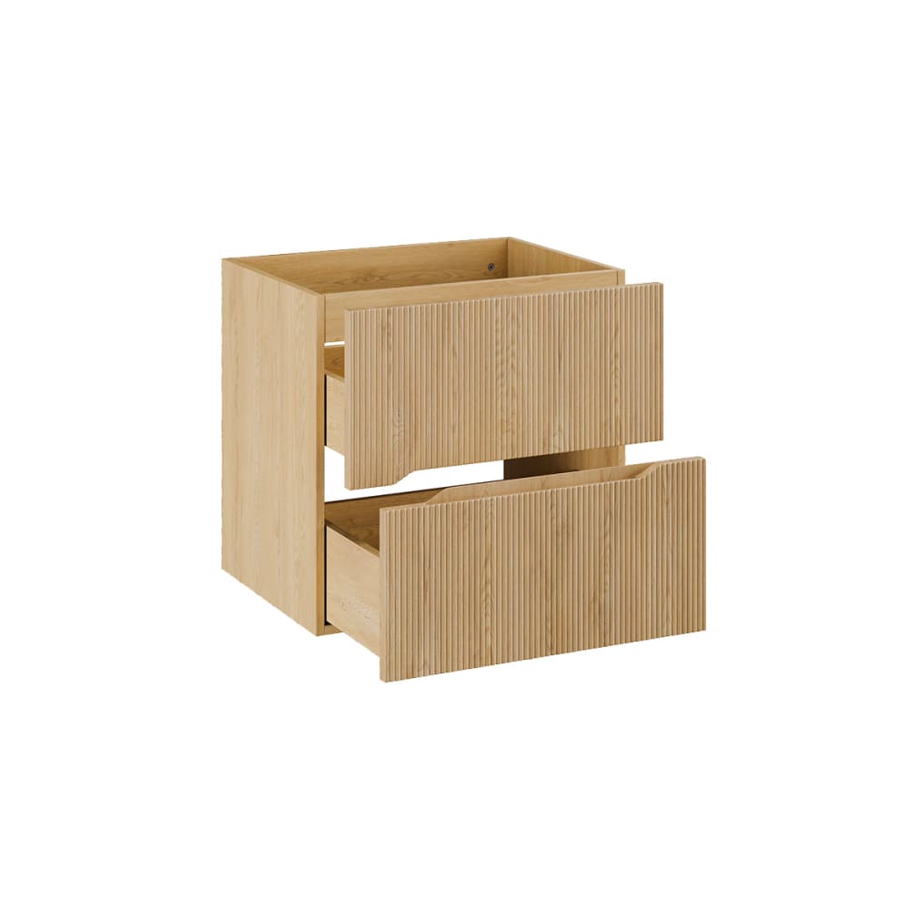 Waschbeckenunterschrank 60cm Laminat Helle Eiche - Maisons Du
