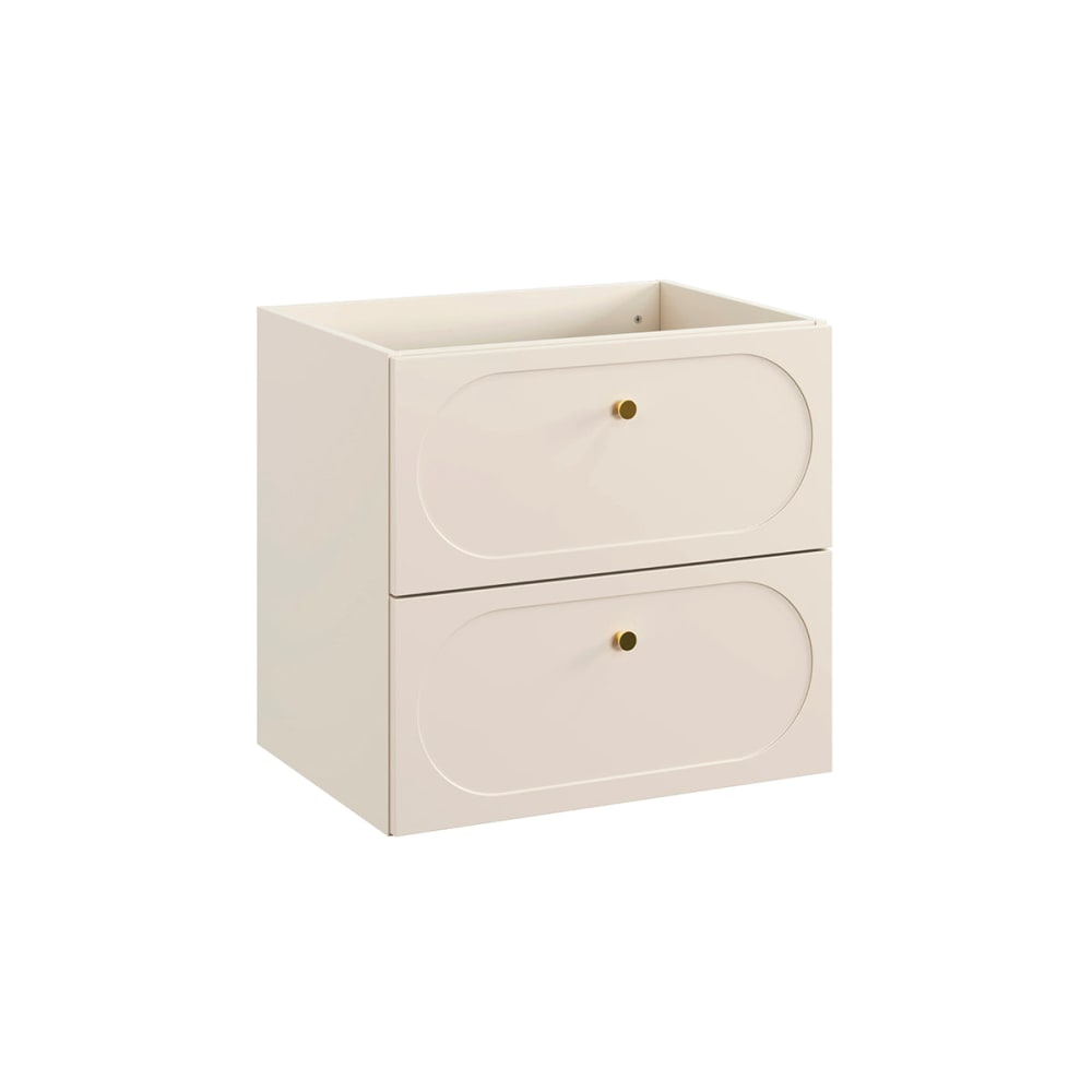 Petits meubles Waschtischunterschrank 60cm Laminat Sandbeige - Spanplatte