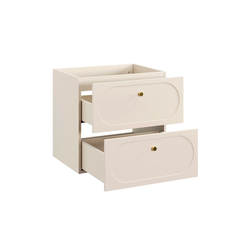 Waschbeckenunterschrank 60cm Laminat Sandbeige - Maisons Du Monde