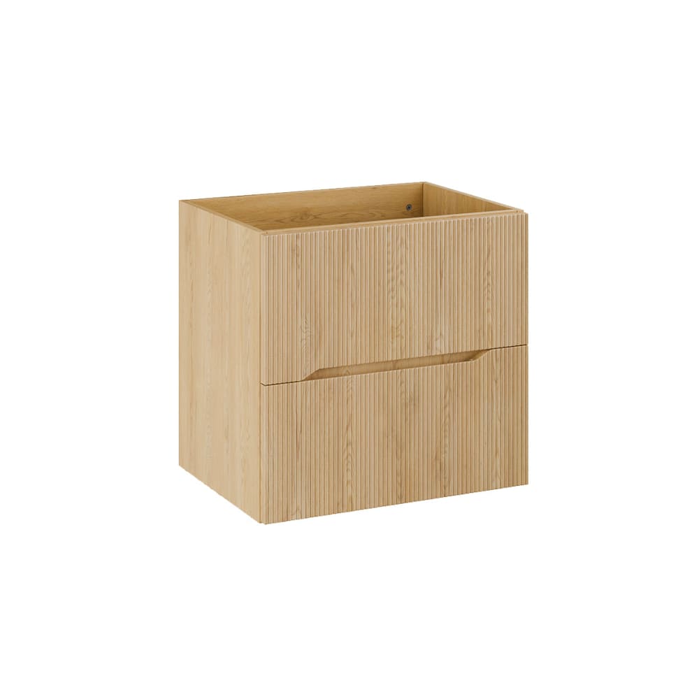 Petits meubles Waschtischunterschrank 60cm Holz Laminat Helle Eiche Braun Spanplatte
