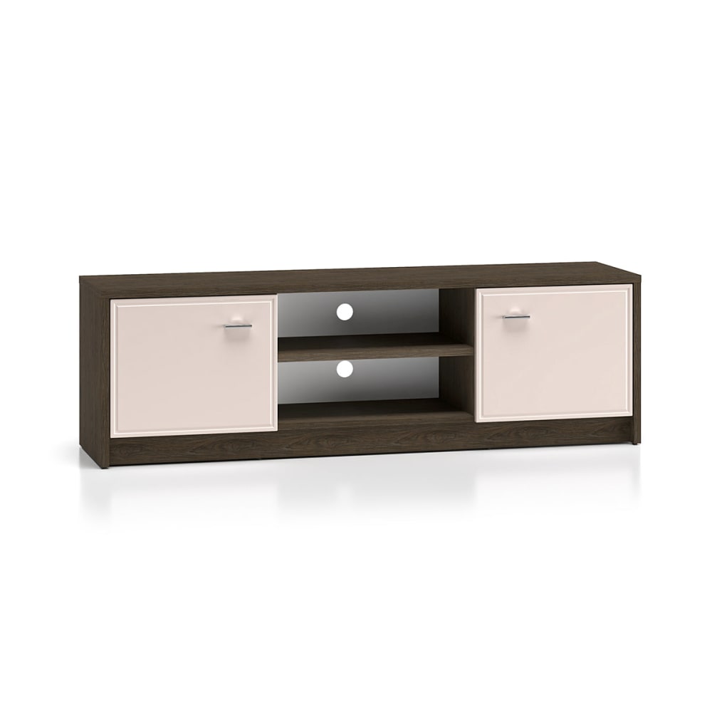 Meuble tv 2 portes 160 cm panneaux mdf marron Meuble tv 2 portes 160 cm panneaux mdf marron