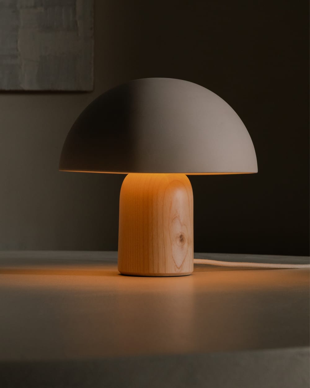 Lampe de table blanc cassé — vue 3