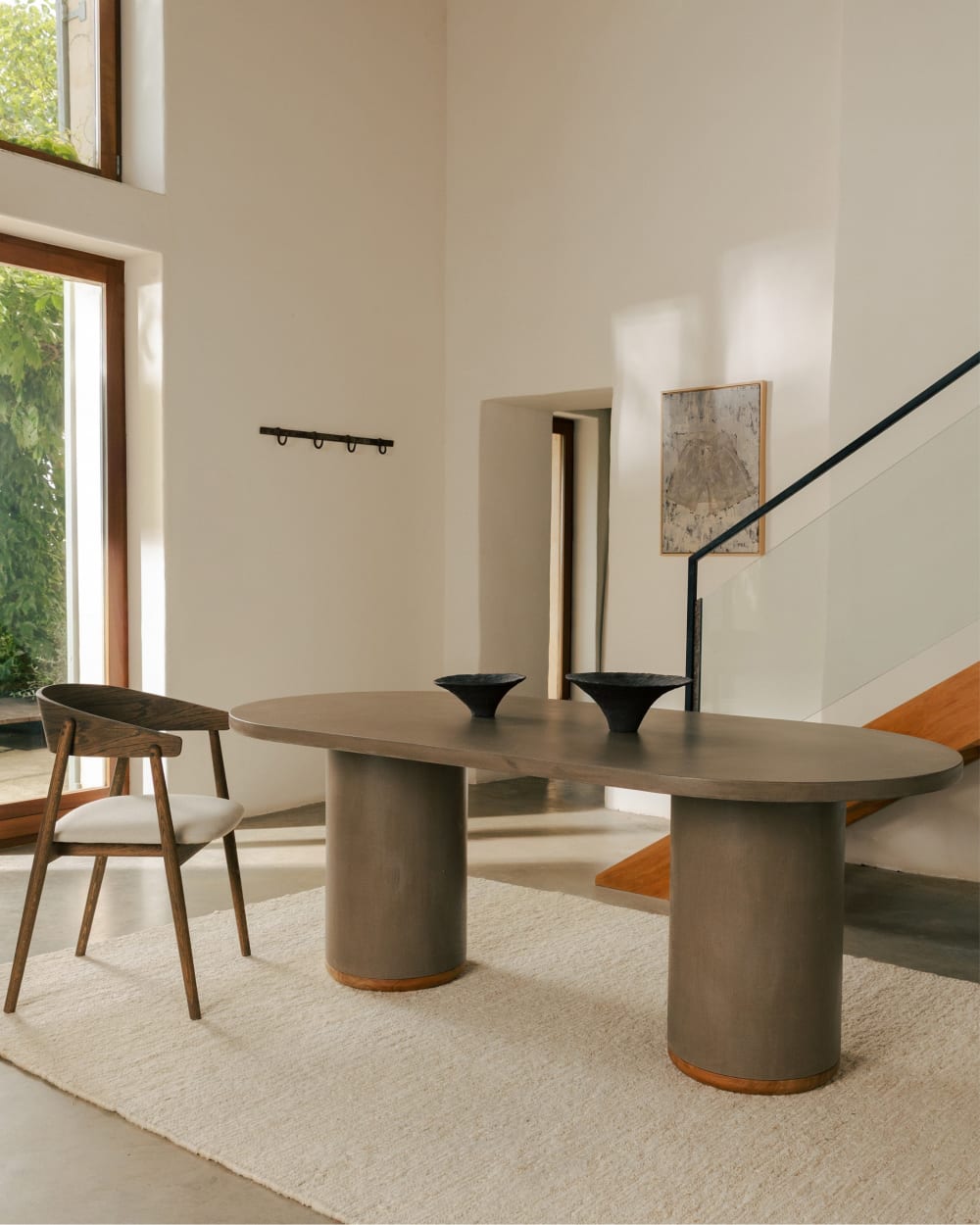 Esstisch aus Mikrozement Erdfarbe 220 cm - Maisons Du Monde