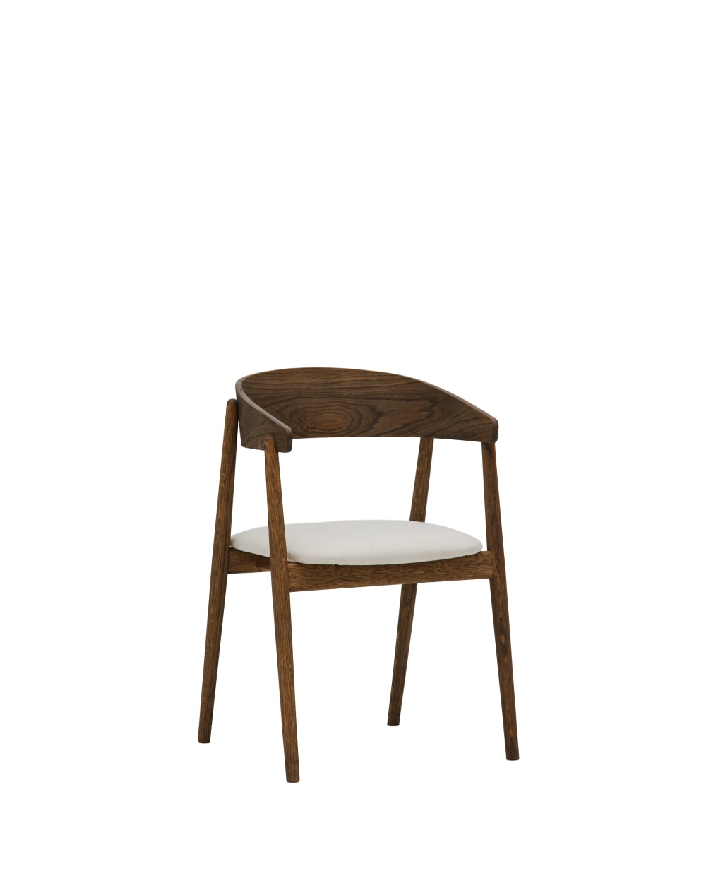 Chaise tapissée bois chêne foncé