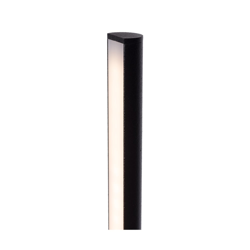 Lampadaire minimaliste en métal noir avec led — vue 4