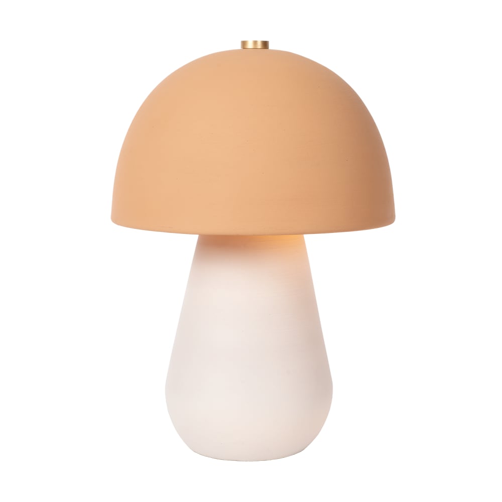 Lampe de table terracotta 25x25x38 cm blanc