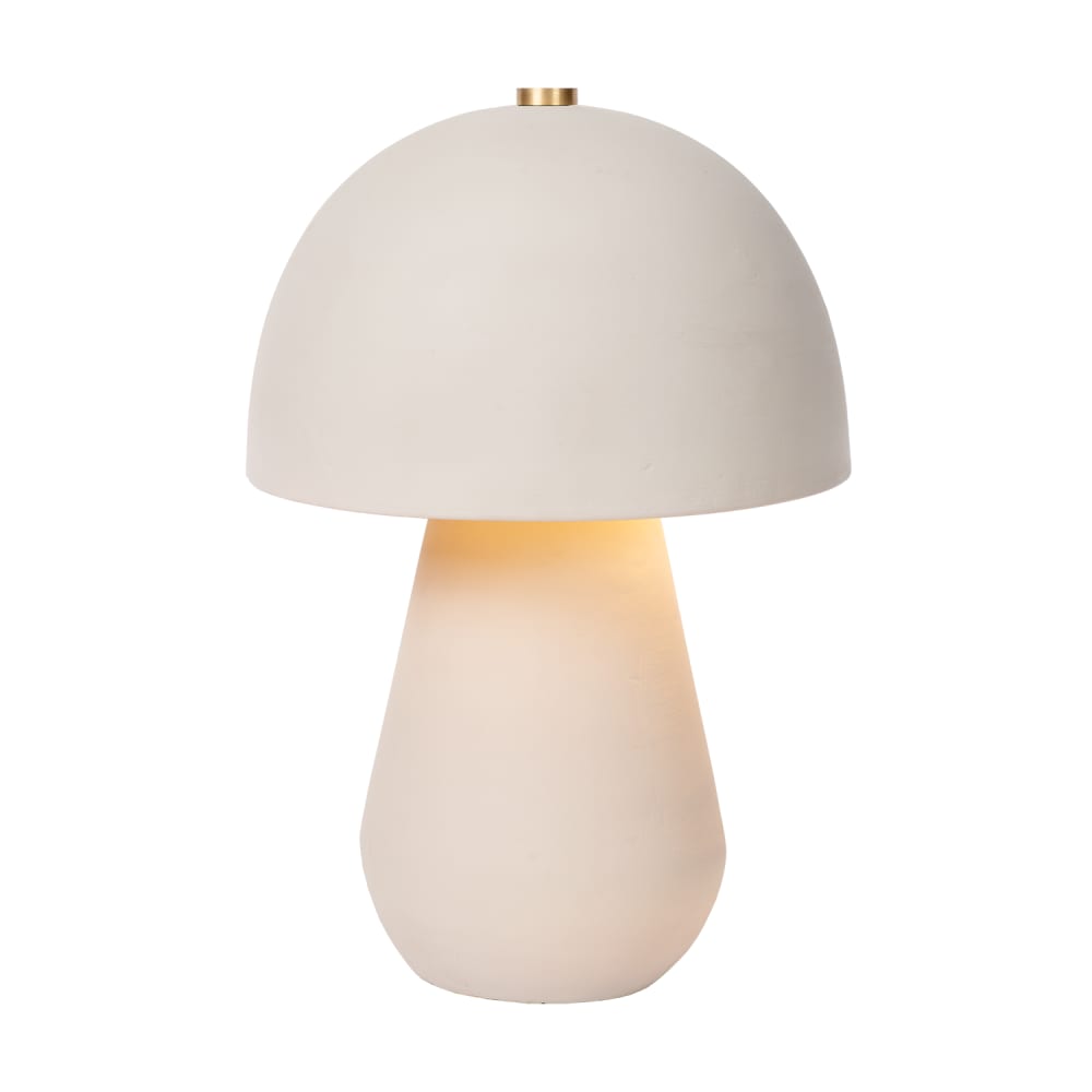 Lampe de table terracotta 25x25x38 cm blanc