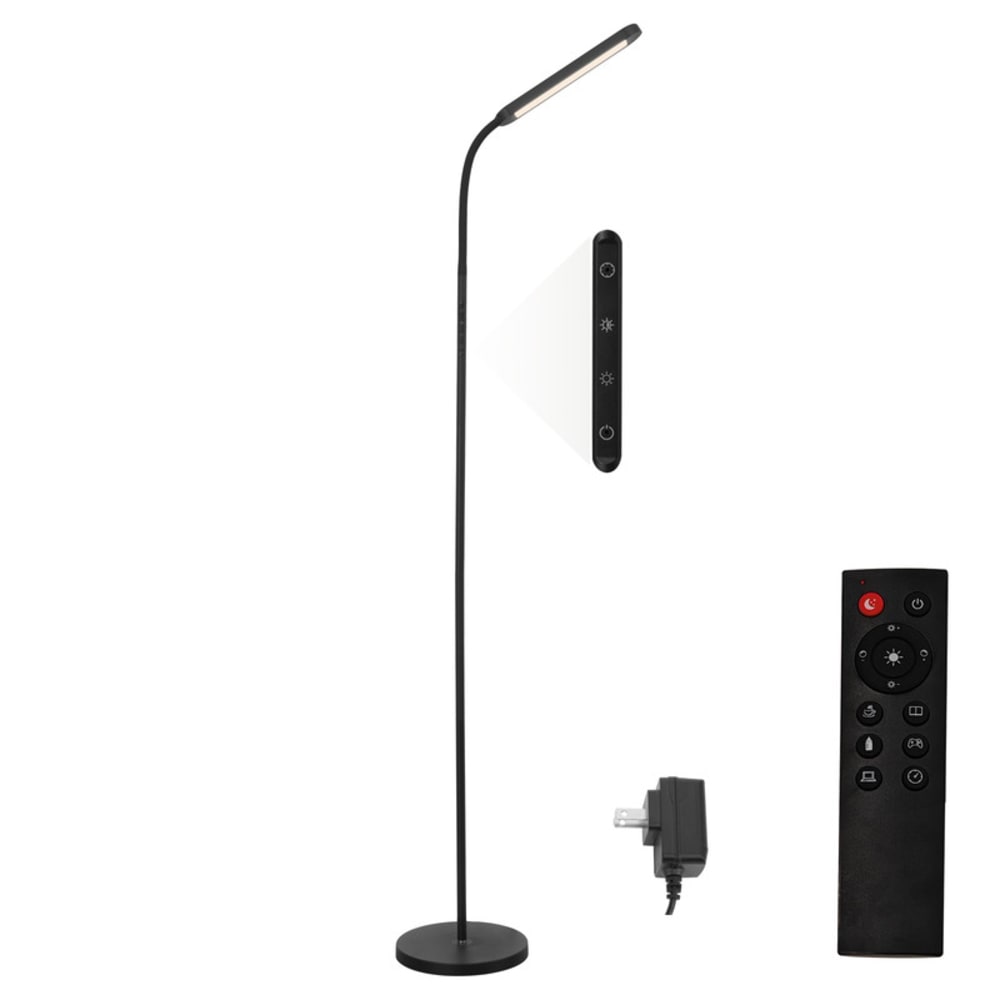 Kelley - lampadaire led en métal, coloris noir, l 138 cm, max. 11 w