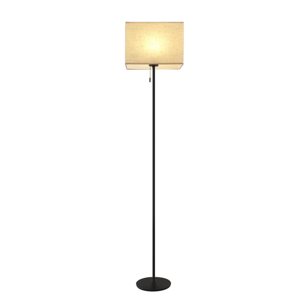 Nettlife Kaczmarek - LED-Stehlampe aus Metall, Schwarz, L 134 cm, max. 4 W style modern Schwarz Metall