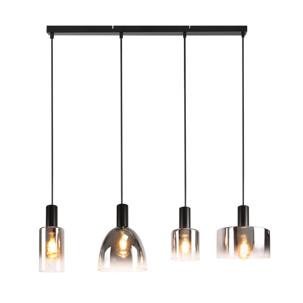 Bryant - suspension en métal, coloris noir, l 78 cm, e27, max. 25 w