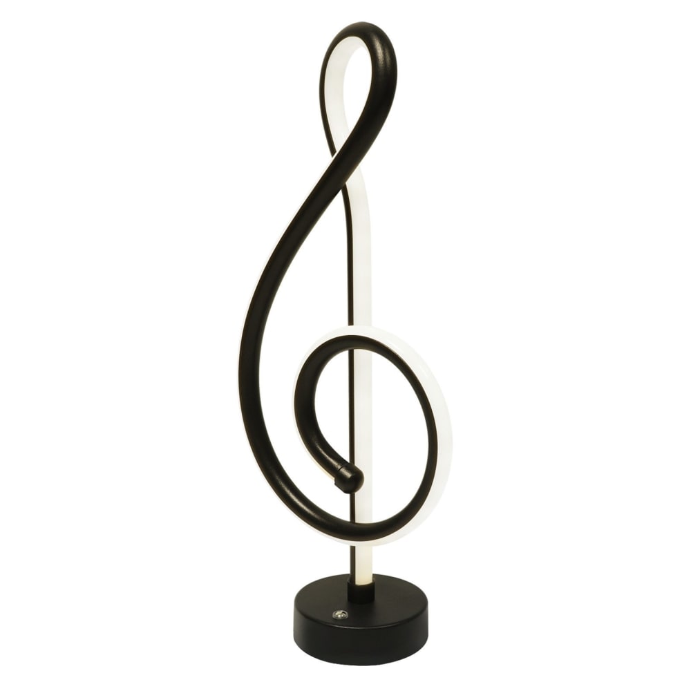 Nettlife Diana - LED-Tischleuchte aus Metall, Schwarz, L 39 cm, max. 2 W style modern Schwarz Metall