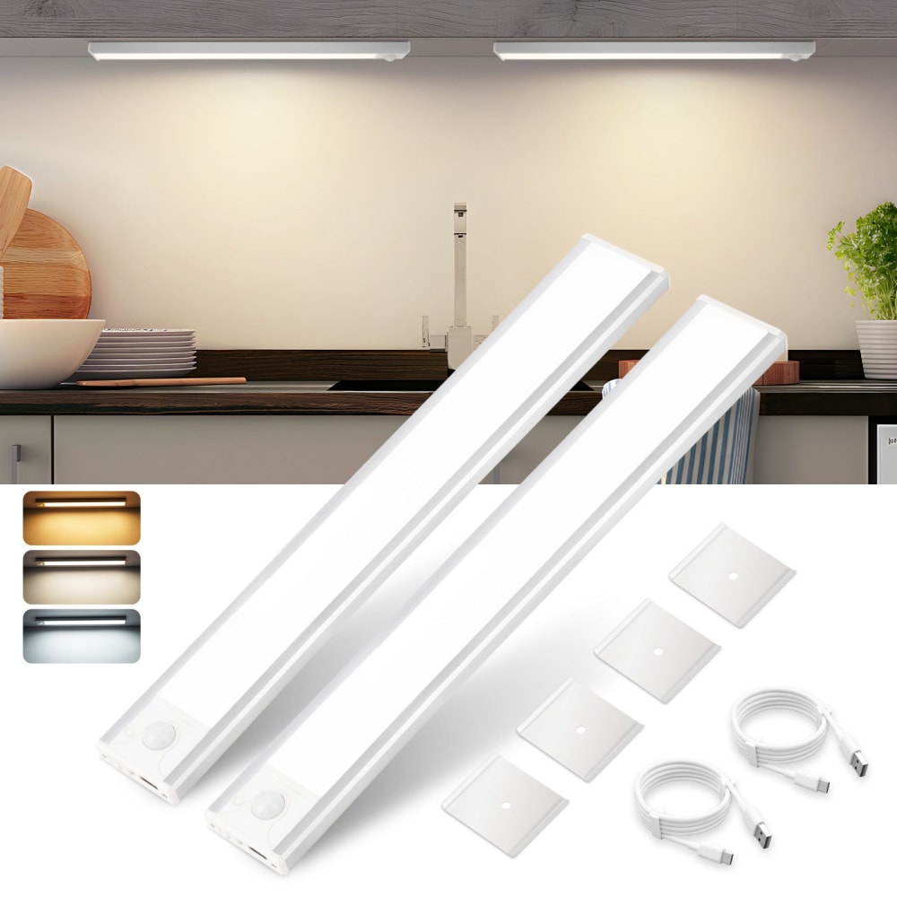 Moment - LED-Wandleuchte aus Metall, Silber, 30 cm, max. 2 W -