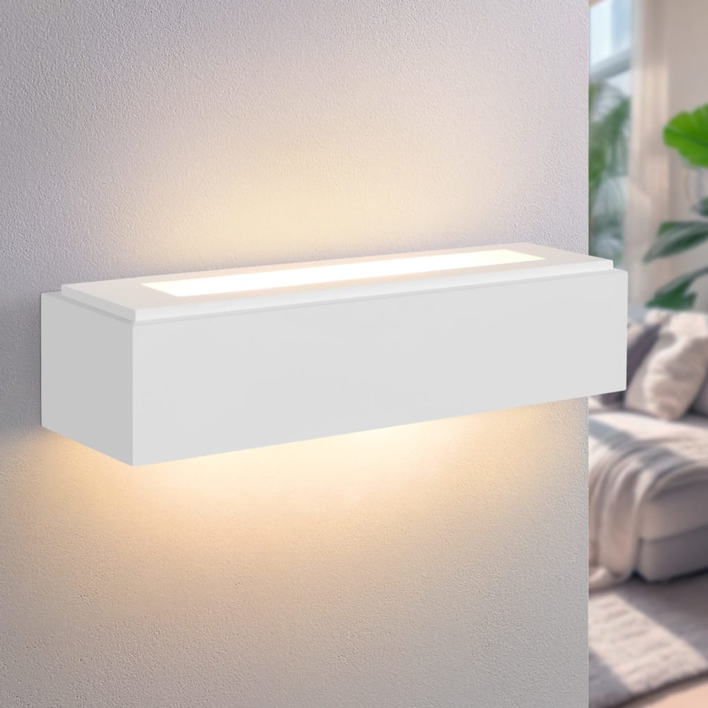 Aub - applique murale en plastique, blanc, l 36 cm, g9 — vue 3