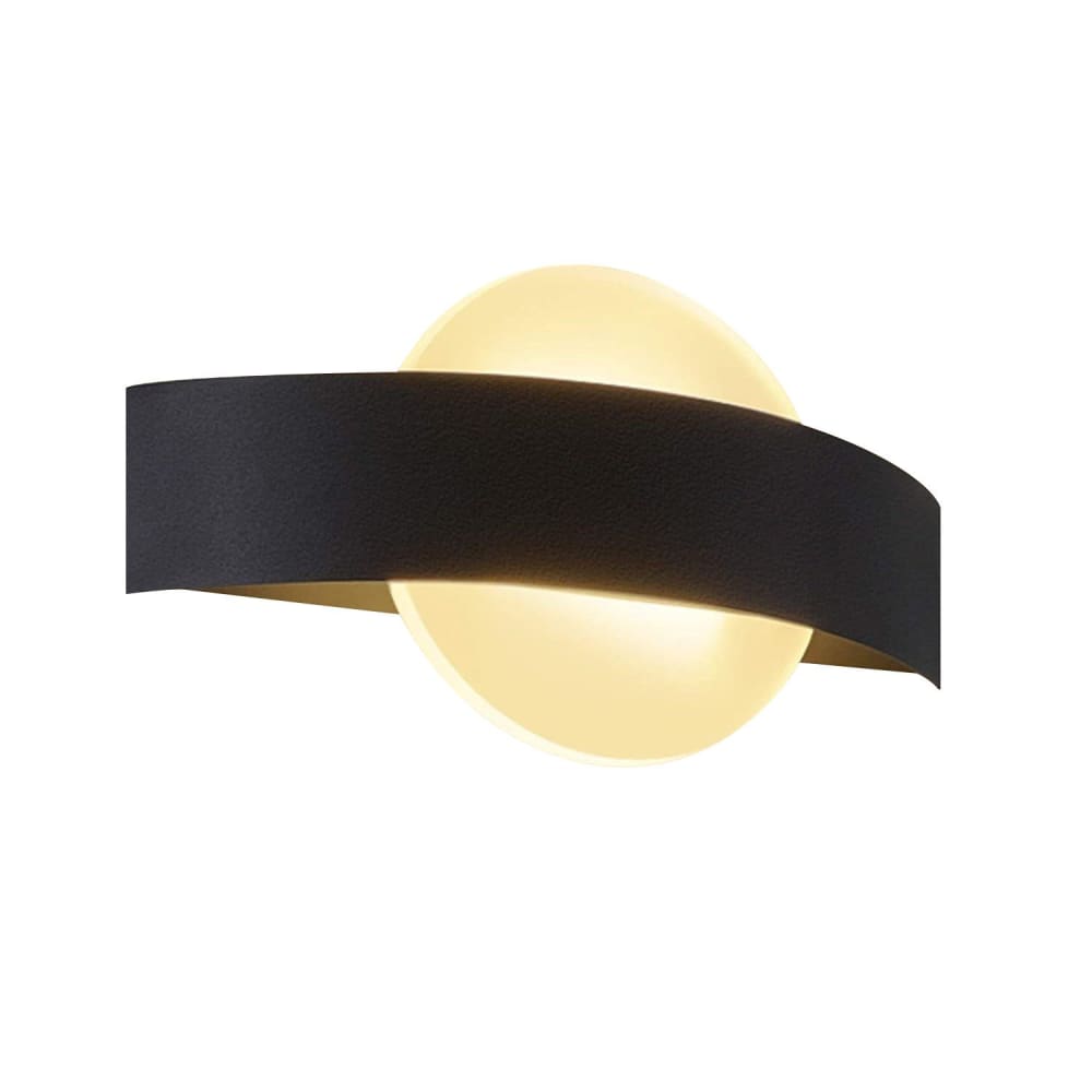 Craig - applique murale led en métal, coloris noir, l 24 cm, max. 6 w
