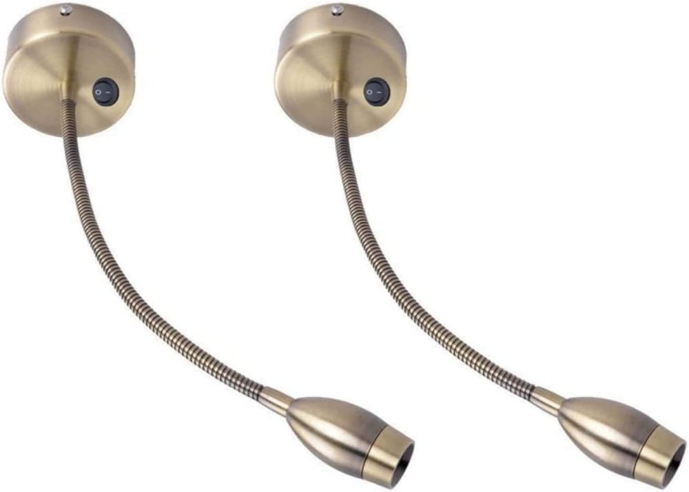 Dixon - applique murale led en métal, marron, l 30 cm