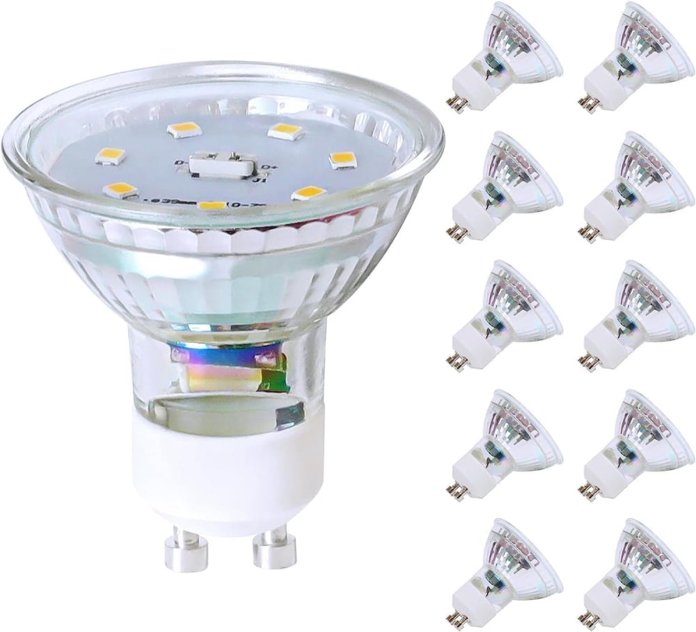 Marino - LED-Leuchtmittel aus Glas, Transparent, 5 cm, GU10 -