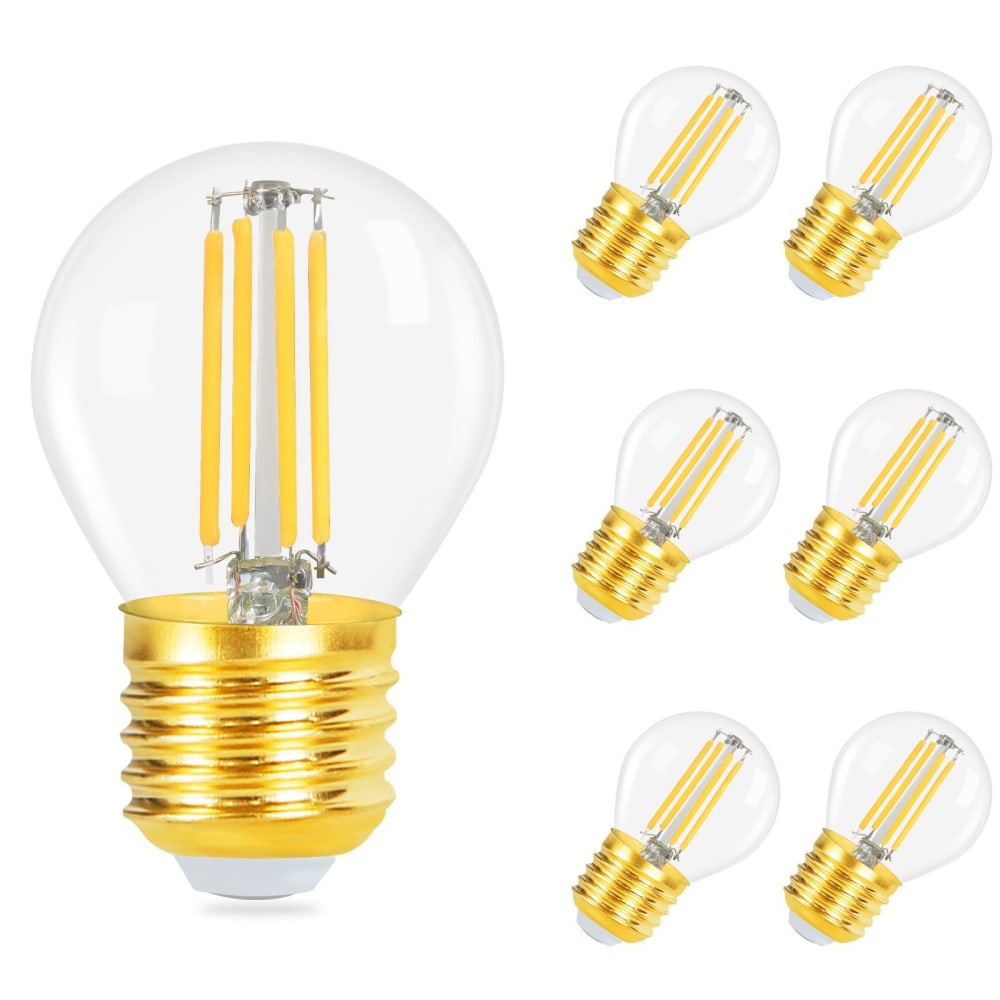 Nettlife Margossian - LED-Leuchtmittel aus Glas, Transparent, 5 cm, E27 style modern Transparent Glas