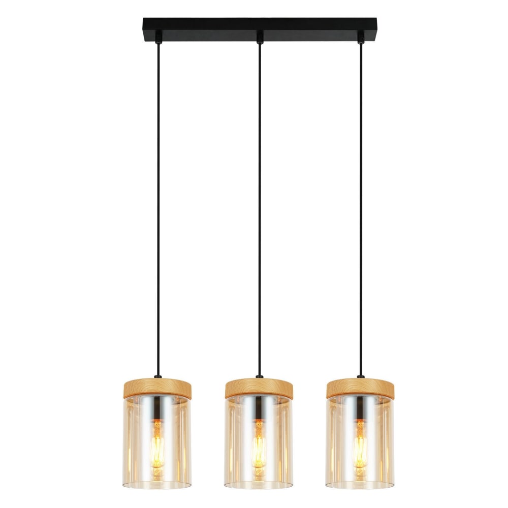 Nettlife Feuchtwangen - Pendelleuchte aus Metall, Schwarz, 46 cm, E27 style modern Schwarz Metall