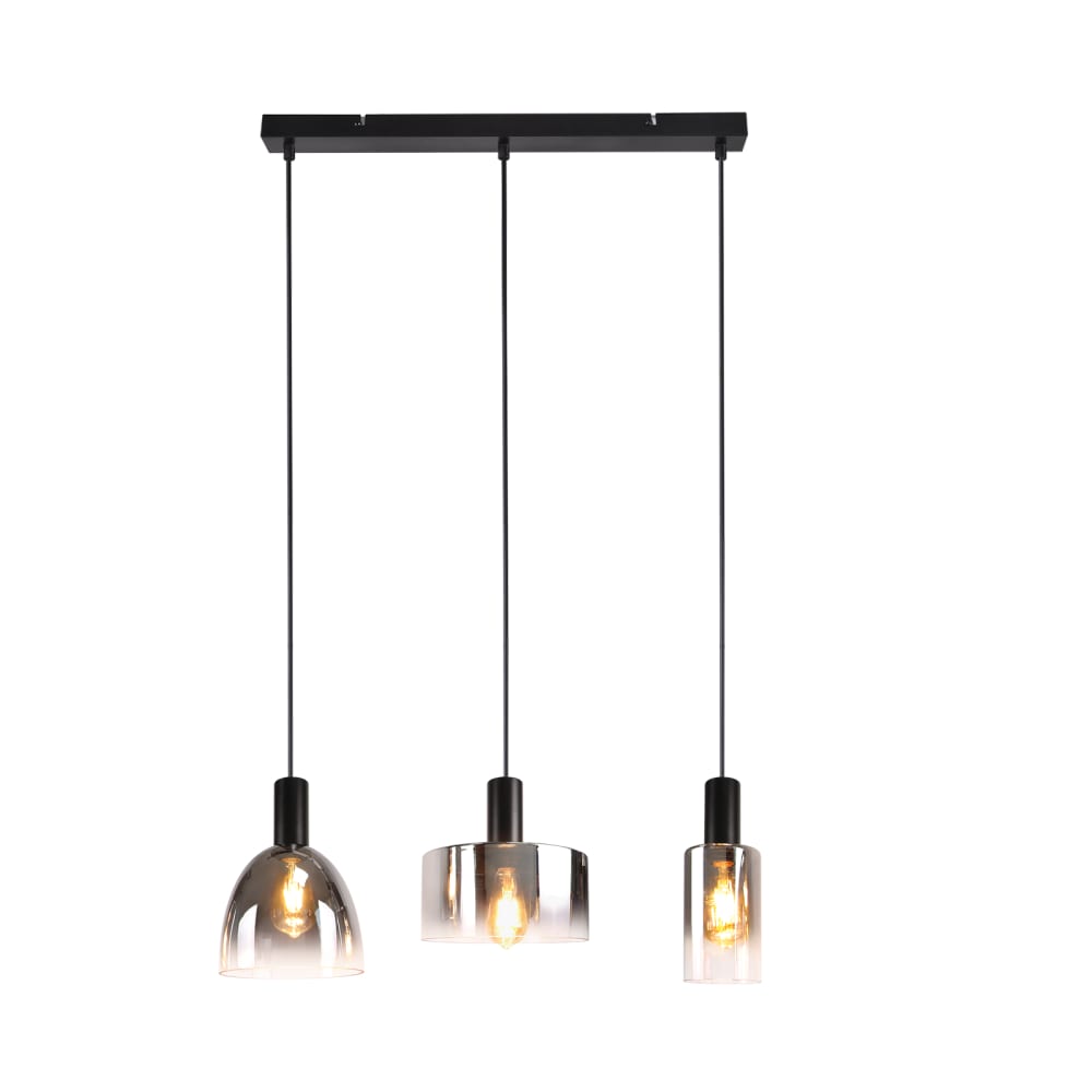 Bradstreet - suspension en métal, noir, l 55 cm, e27