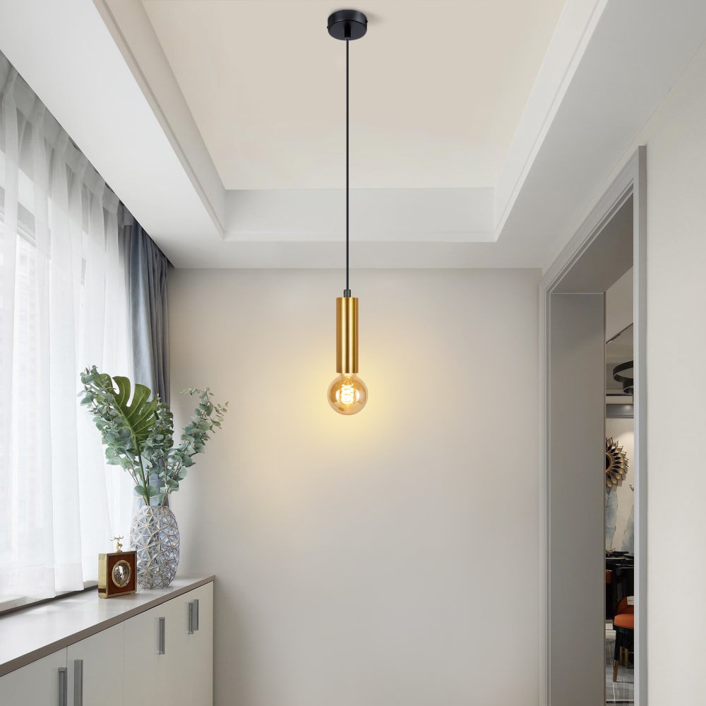 Farley - suspension en métal, coloris noir, l 140 cm, e27, max. 40 w — vue 3
