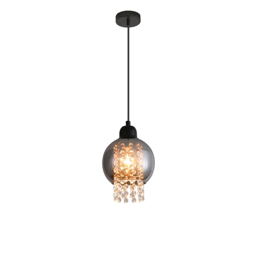 Nettlife Johann - Pendelleuchte aus Metall, Schwarz, L 10 cm, E27, max. 40 W style modern Schwarz Metall
