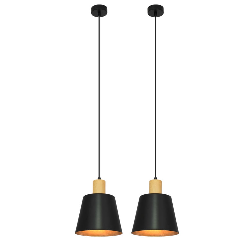Ennis - suspension en métal, noir, l 149 cm, e27, max. 40 w