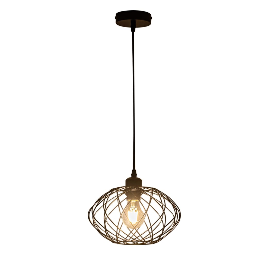 Emmendingen - suspension en métal, noir, l 25 cm, e27