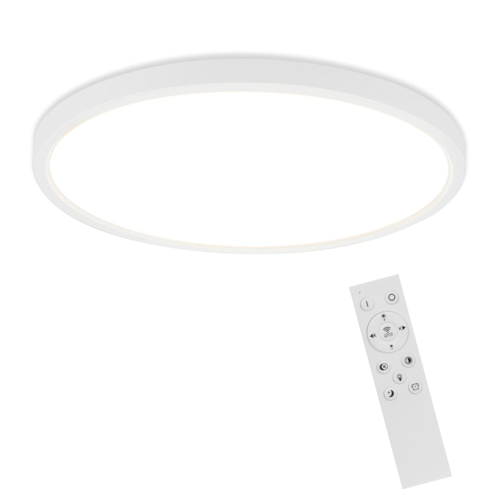 Franz - plafonnier led en plastique, coloris blanc, l 30 cm, max. 20 w