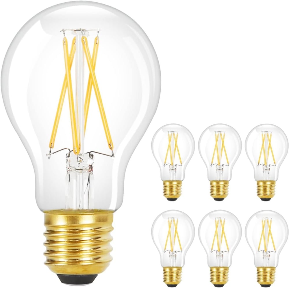 Margolis - LED-Leuchtmittel aus Glas, Transparent, 6 cm, E27 -