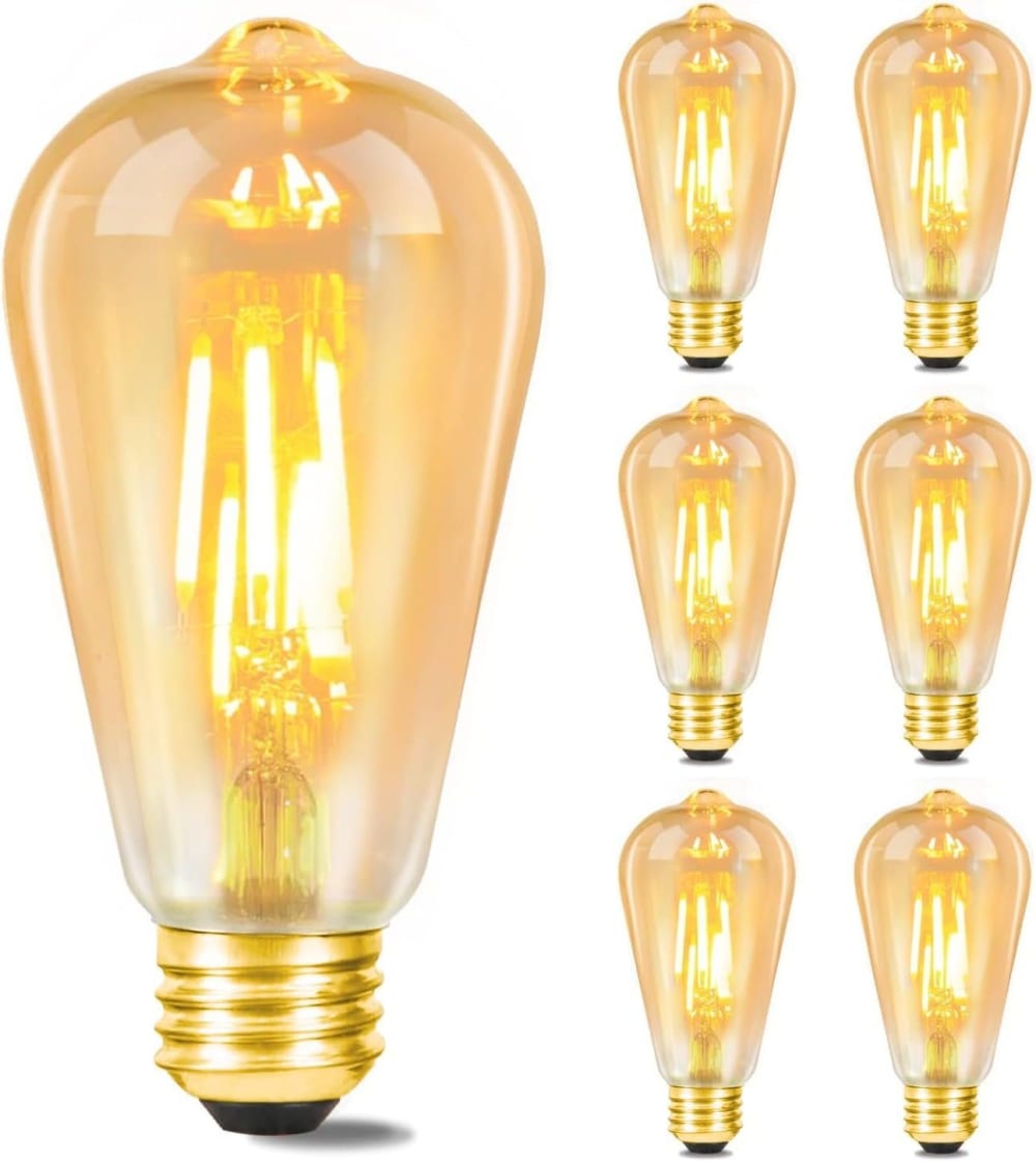 Mantooth - LED-Leuchtmittel aus Glas, Transparent, 7 cm, E27 -