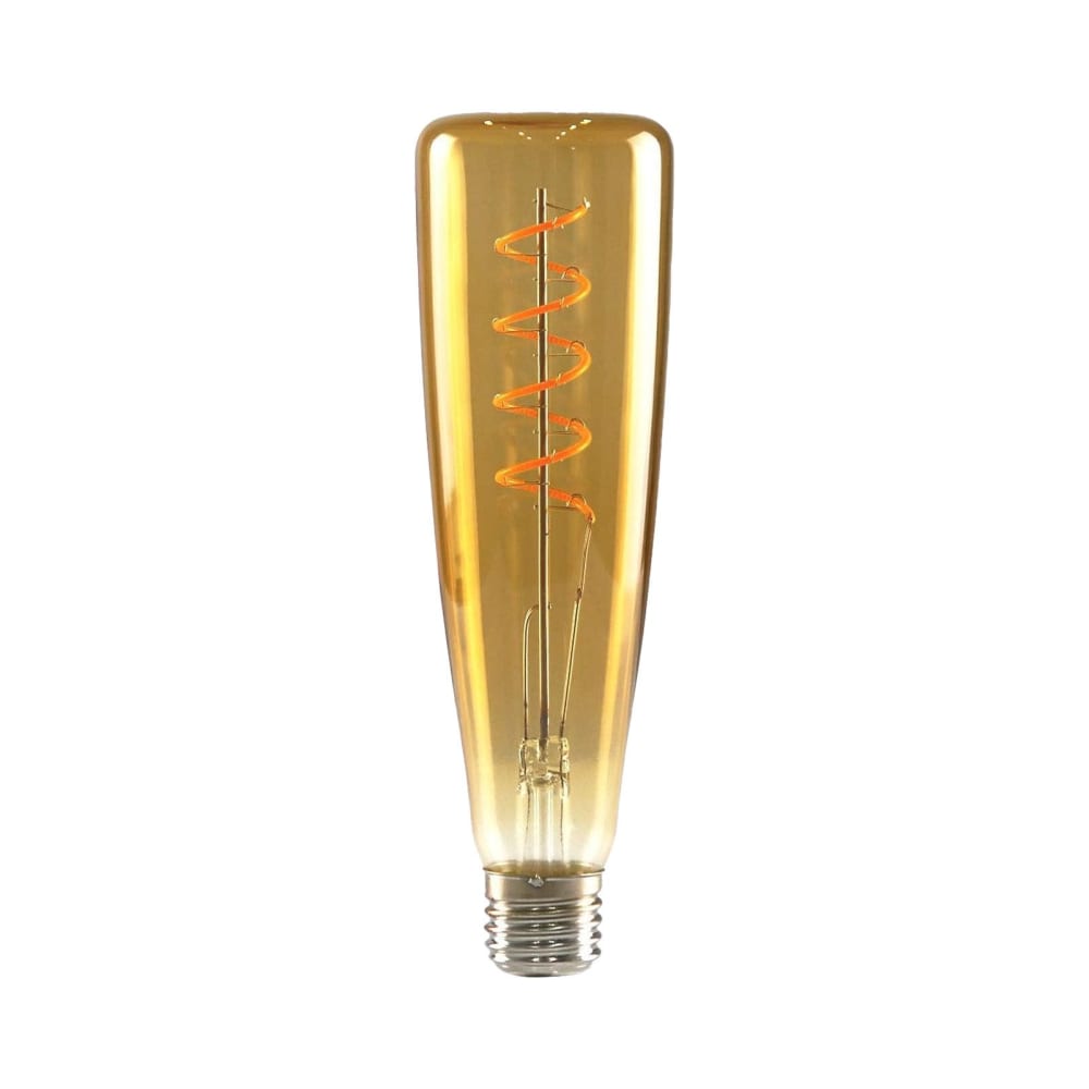 Nettlife Lauterbach - LED-Leuchtmittel aus Glas, Braun, L 20 cm, E27, max. 4 W style modern Braun Glas