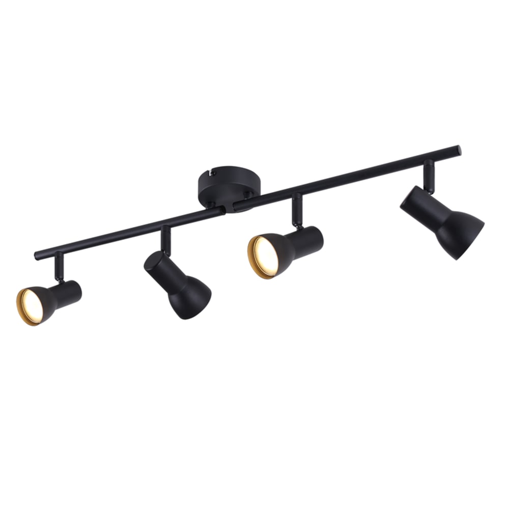 Boyd - spot de plafond en métal, noir, l 61 cm, gu10