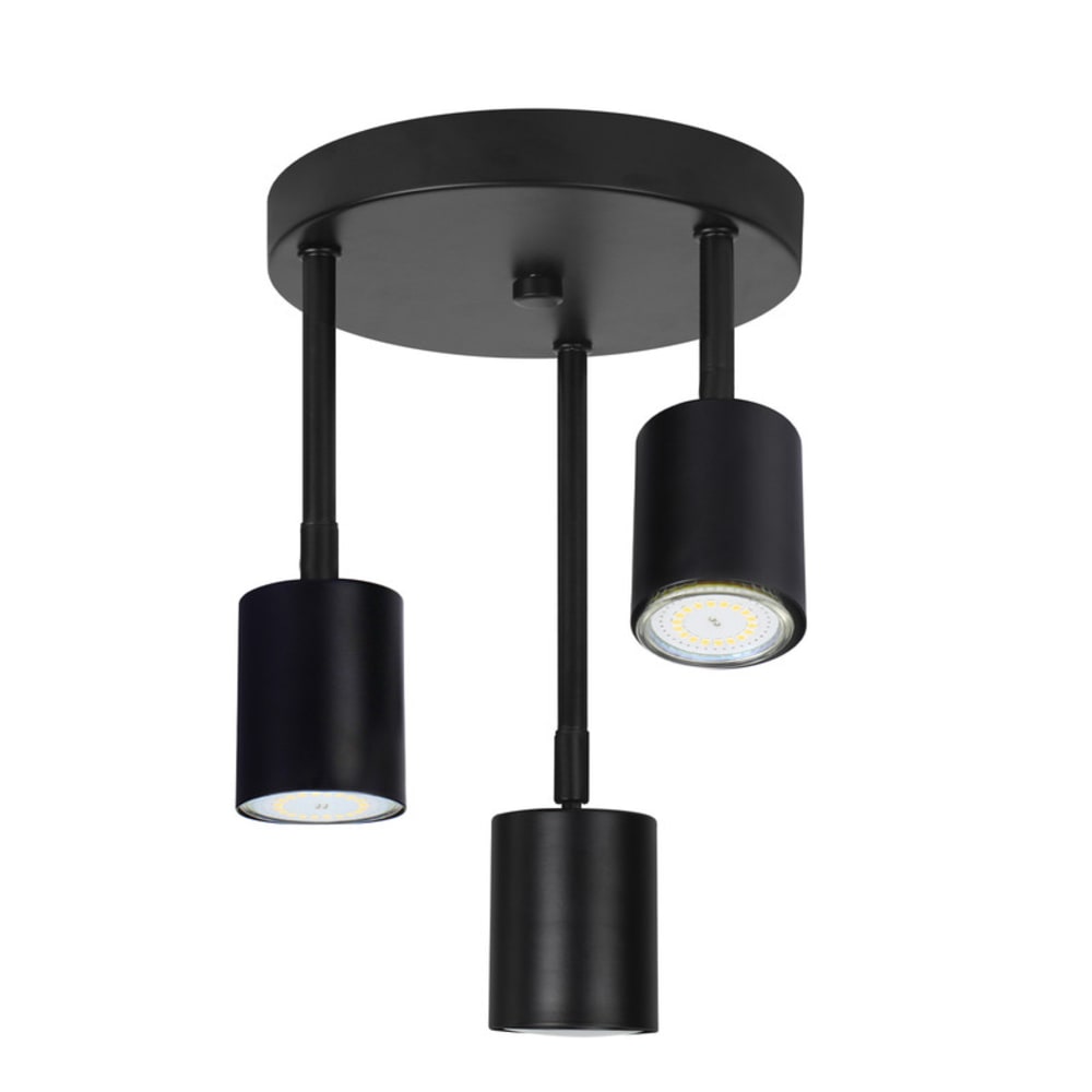 Drake - spot de plafond en métal, noir, l 19 cm, gu10