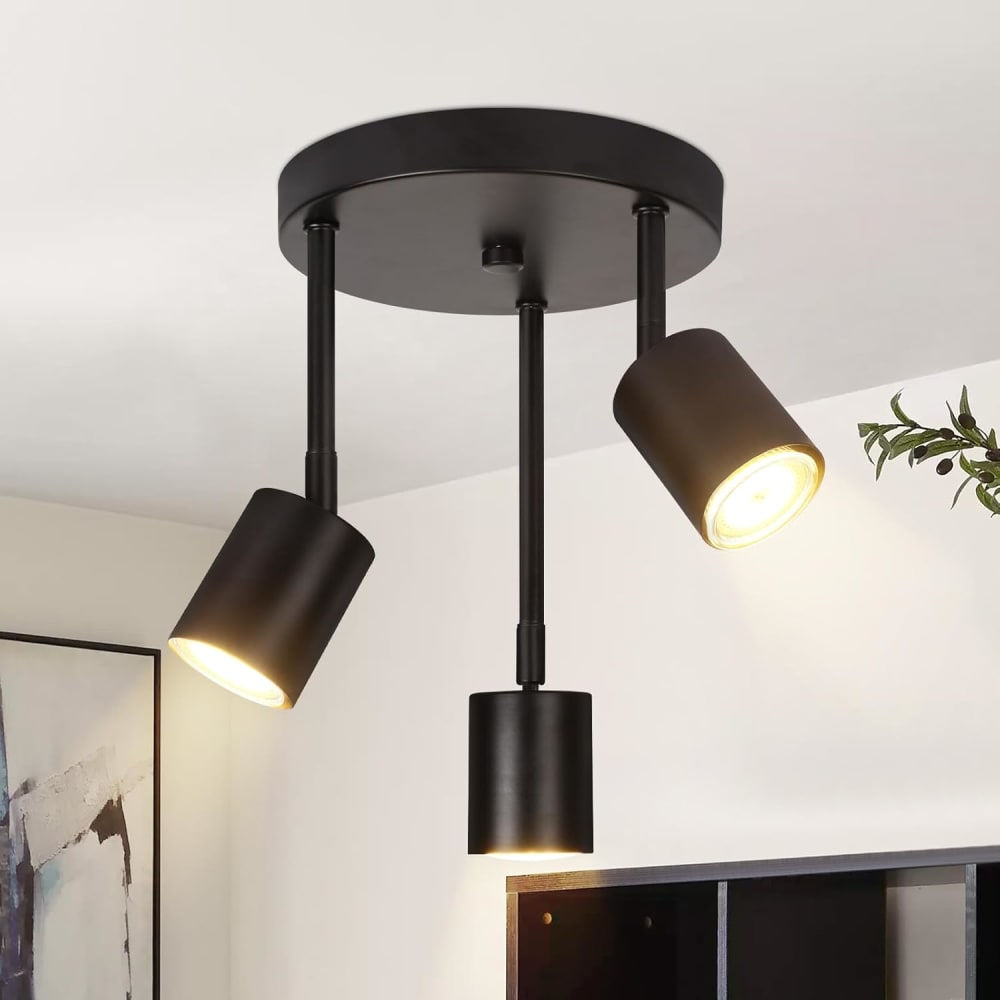 Drake - spot de plafond en métal, noir, l 19 cm, gu10 — vue 3
