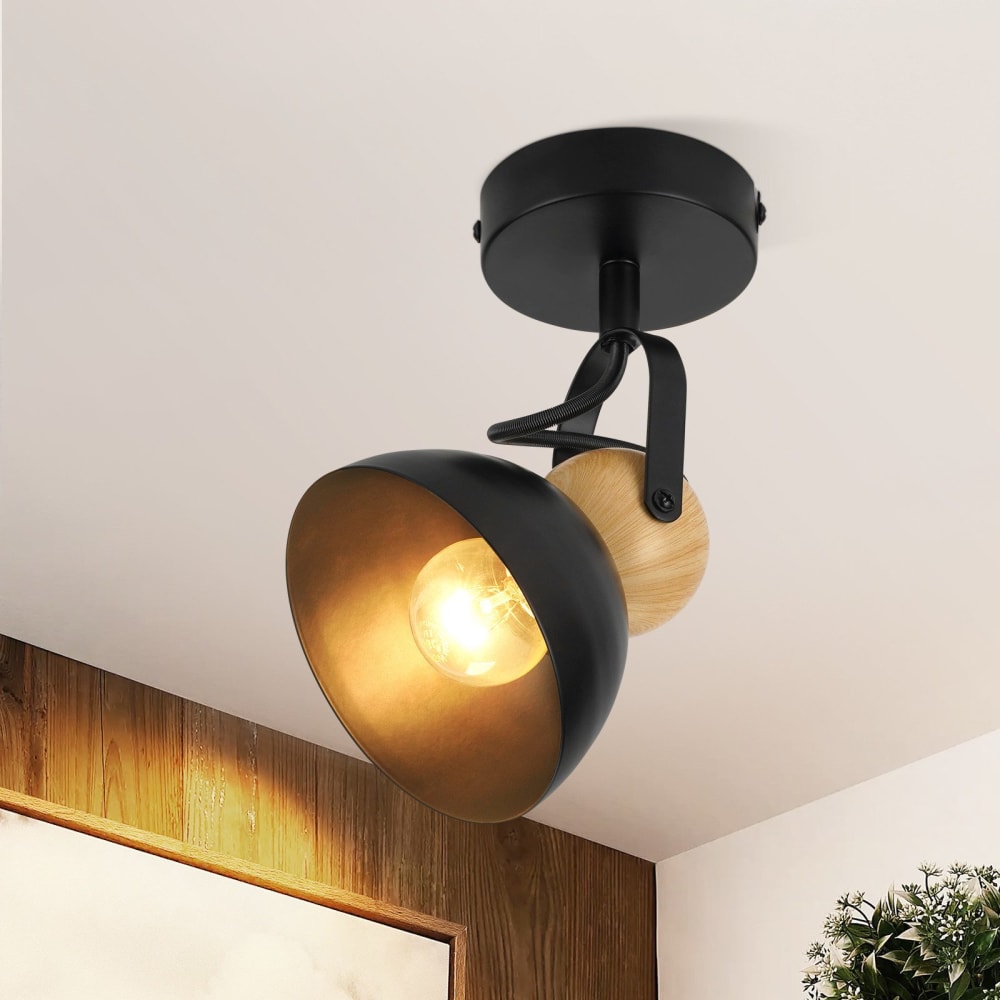 Bond - spot de plafond en métal, coloris noir, l 18 cm, e27, max. 40 w — vue 3