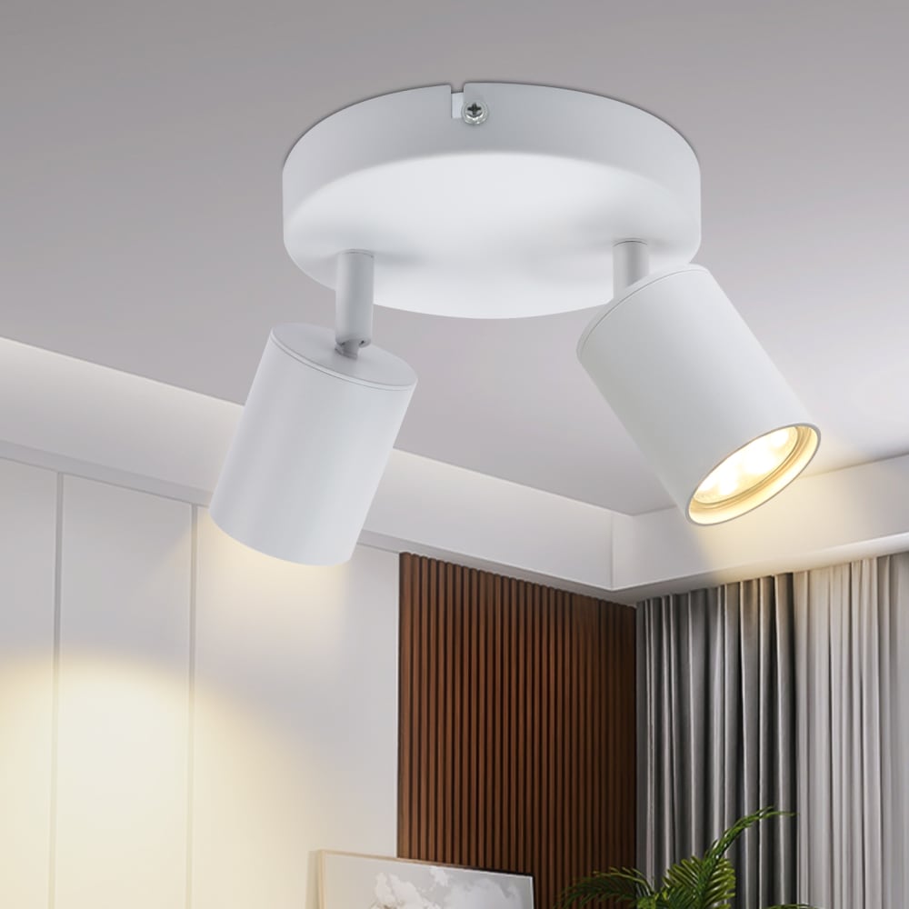 Blick - spot de plafond en métal, blanc, l 15 cm, gu10 — vue 3