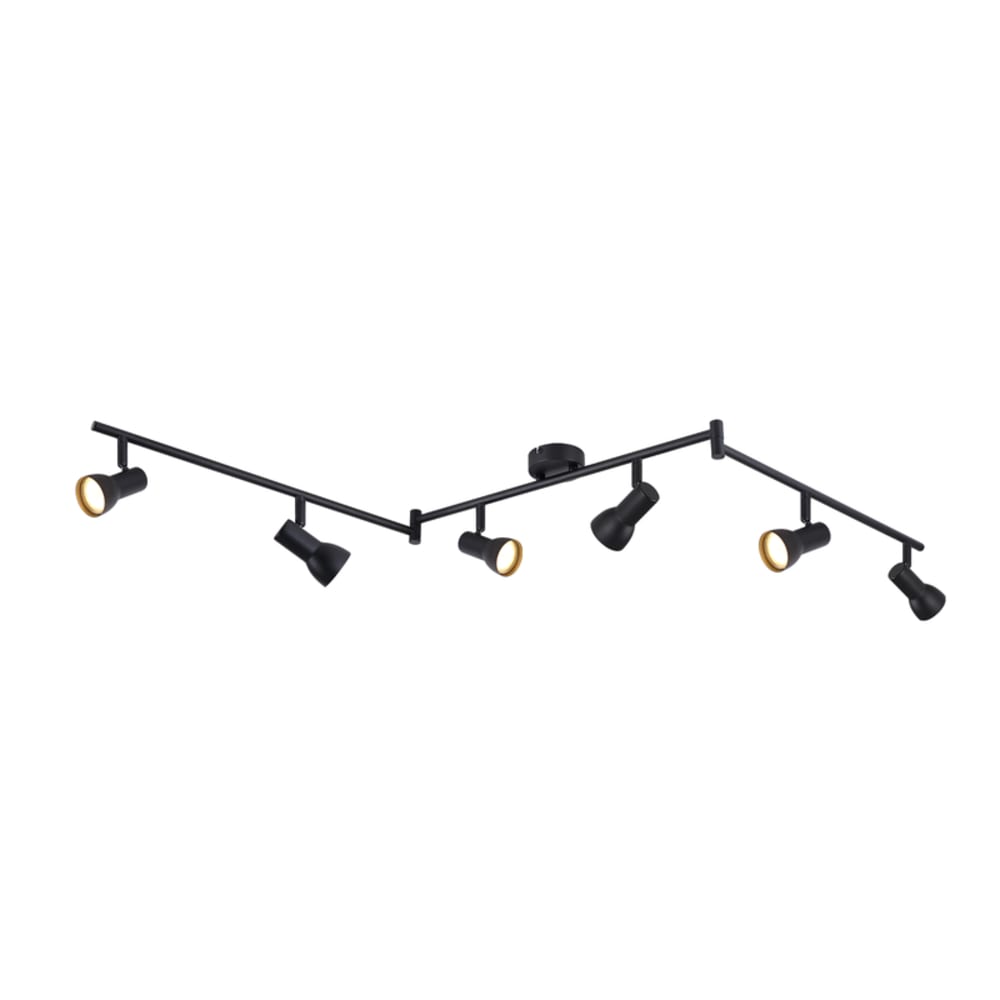 Bjorn - spot de plafond en métal, noir, l 150 cm, gu10