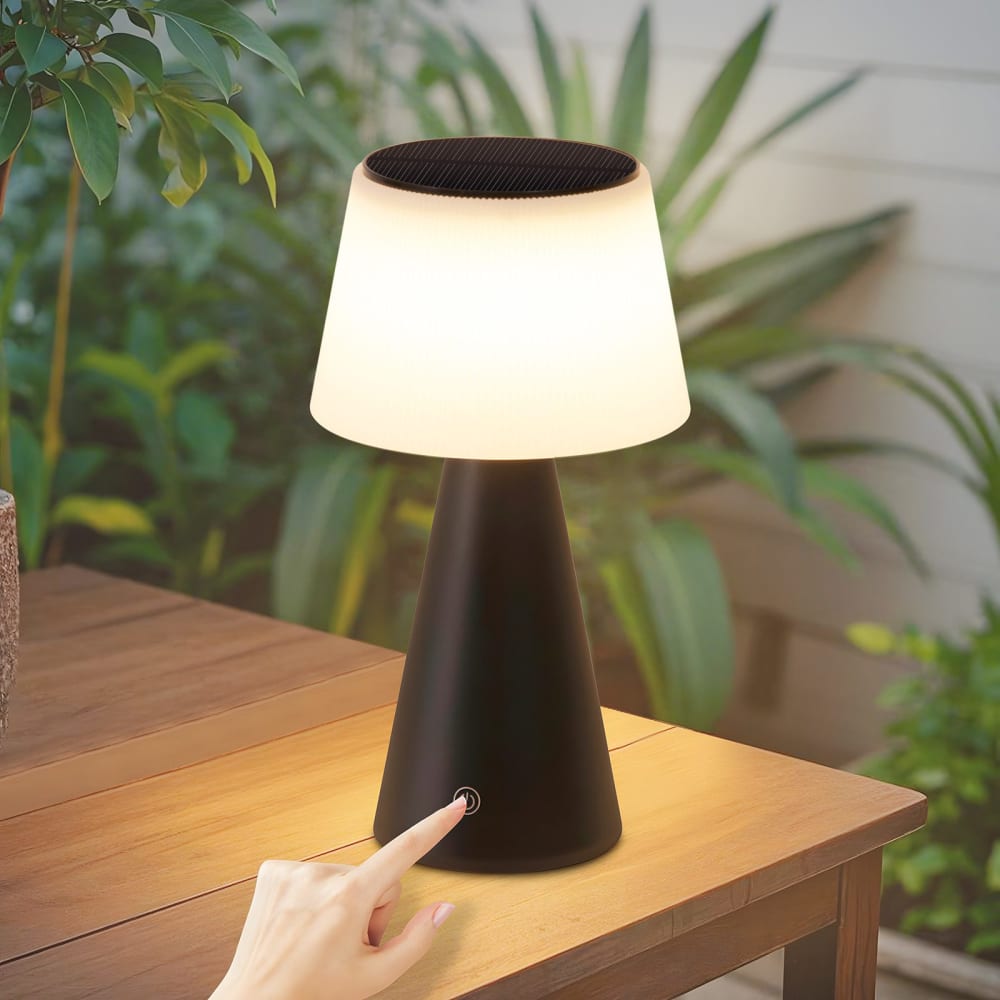 Lenz - LED-Tischleuchte aus Kunststoff, Schwarz, L 13 cm, max. 4