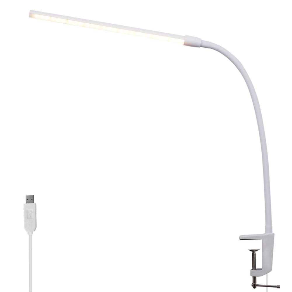 Nettlife Davidson - LED-Tischleuchte aus Metall, Weiß, L 57 cm, max. 11 W style modern Weiß Metall
