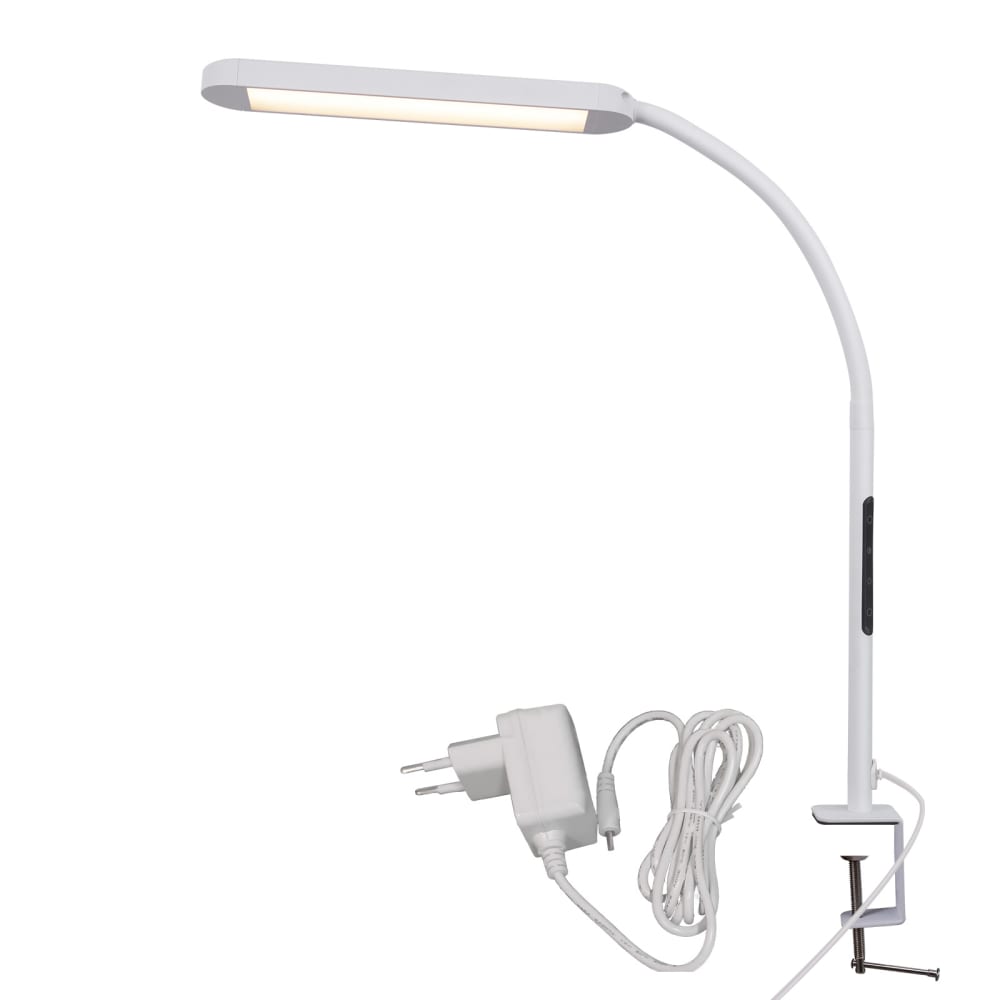 Davidson - LED-Tischleuchte aus Metall, Weiß, L 57 cm, max. 11 W