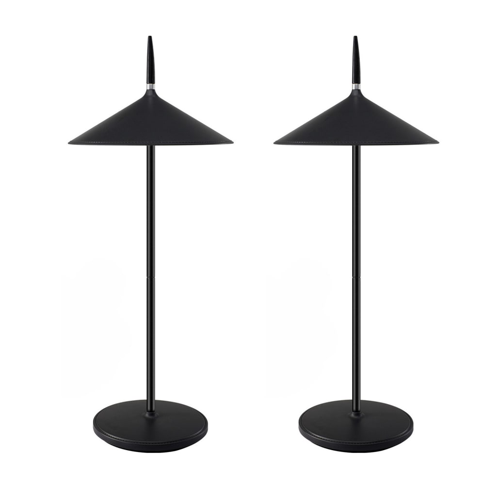Nettlife Lichtelf - LED-Tischleuchte aus Kunststoff, Schwarz, 16 cm, max. 6 W style modern Schwarz Pvc - Polyvinlychlorid