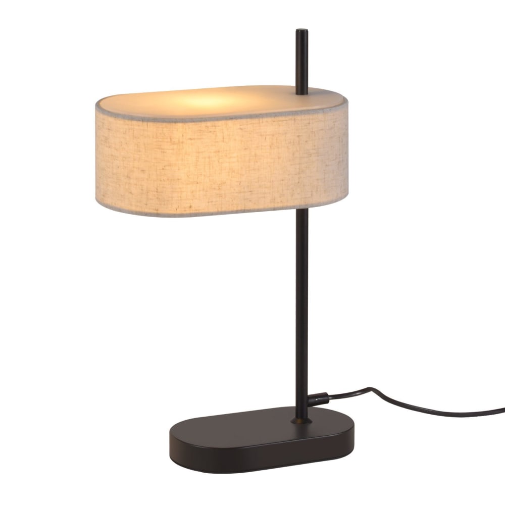 Nettlife Hendricks - Tischleuchte aus Metall, Schwarz, 32 cm, E14, max. 40 W style modern Schwarz Metall