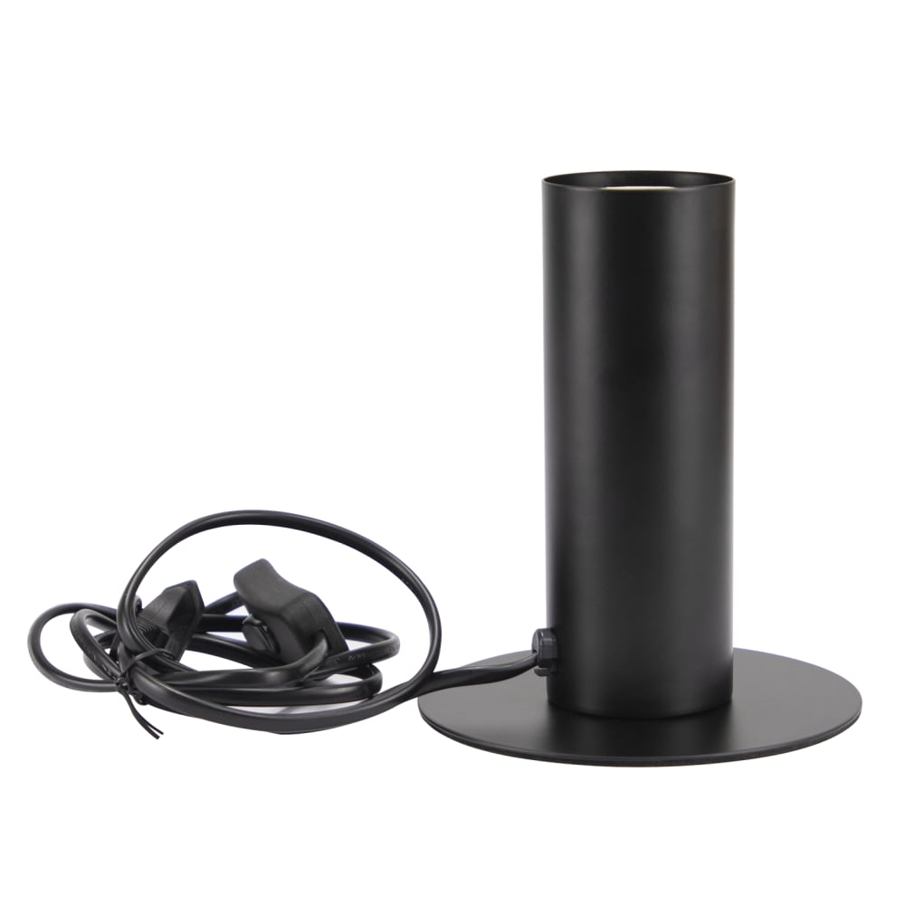 Nettlife Reif - Tischleuchte aus Metall, Schwarz, L 13 cm, E27, max. 40 W style modern Schwarz Metall