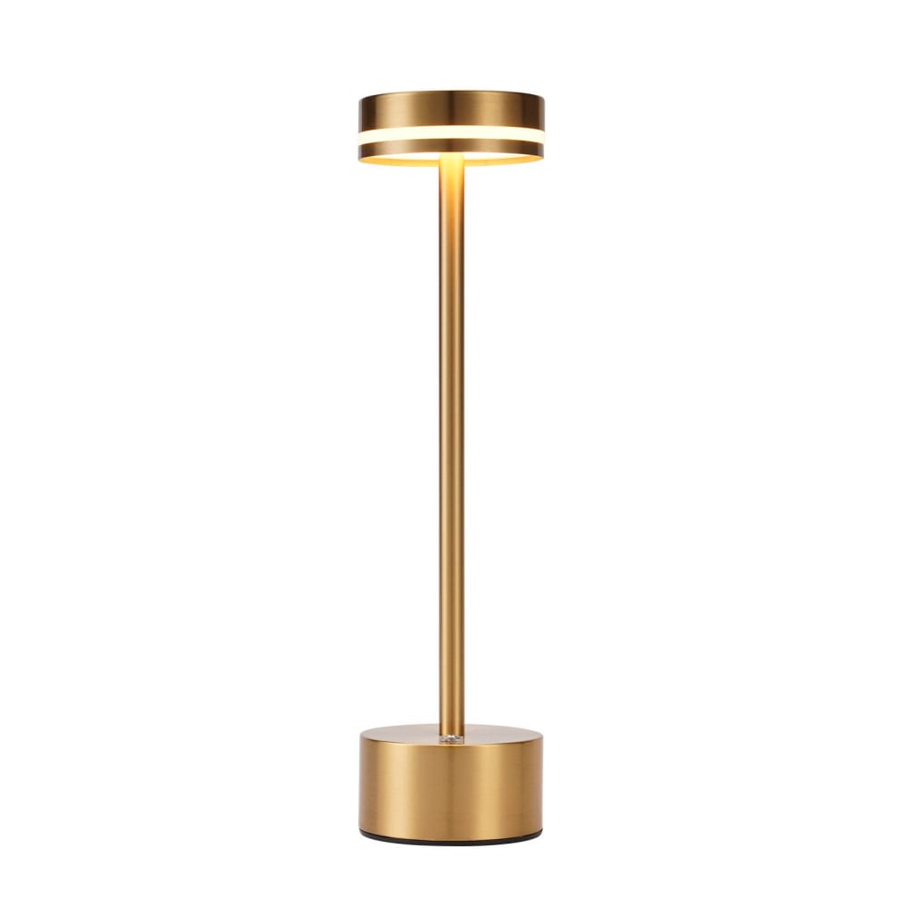 Donnelly - lampe de table led en métal, doré, l 8 cm, max. 2 w