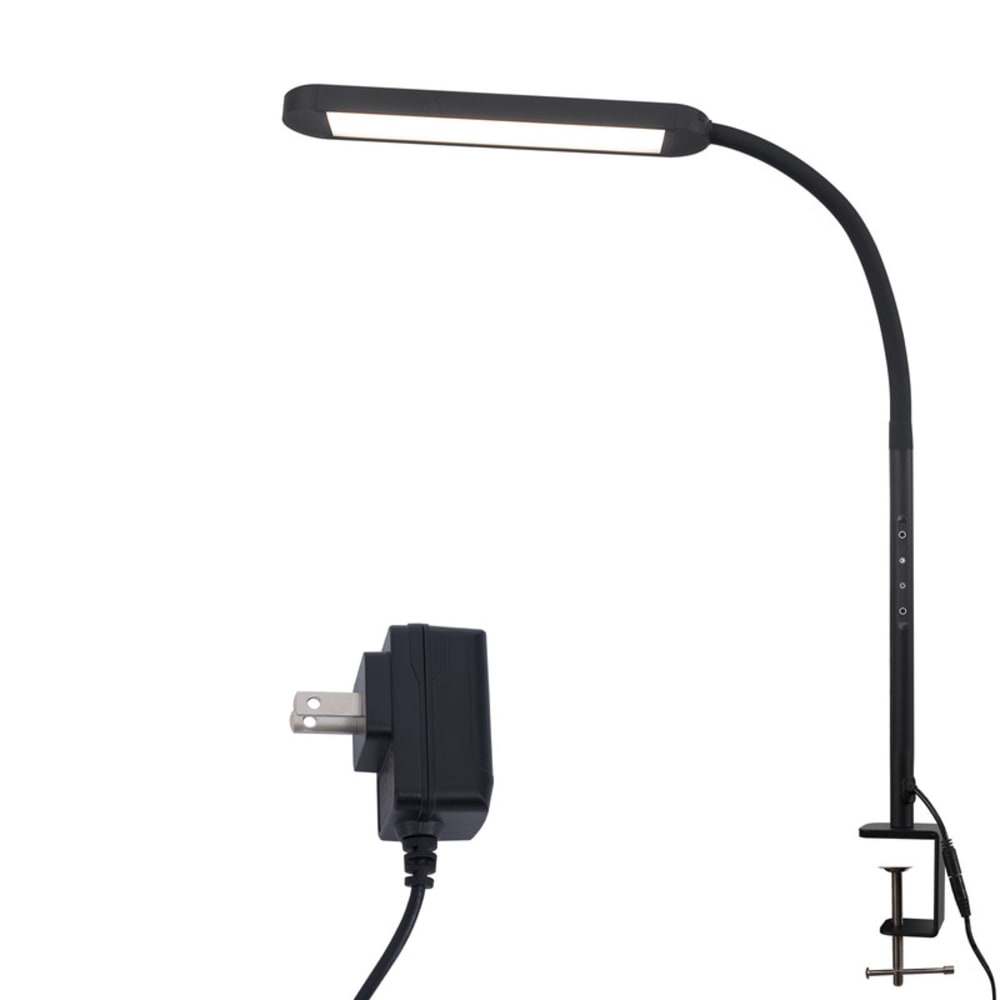 Nettlife Düsseldorf - LED-Tischleuchte aus Metall, Schwarz, L 57 cm, max. 11 W style modern Schwarz Metall